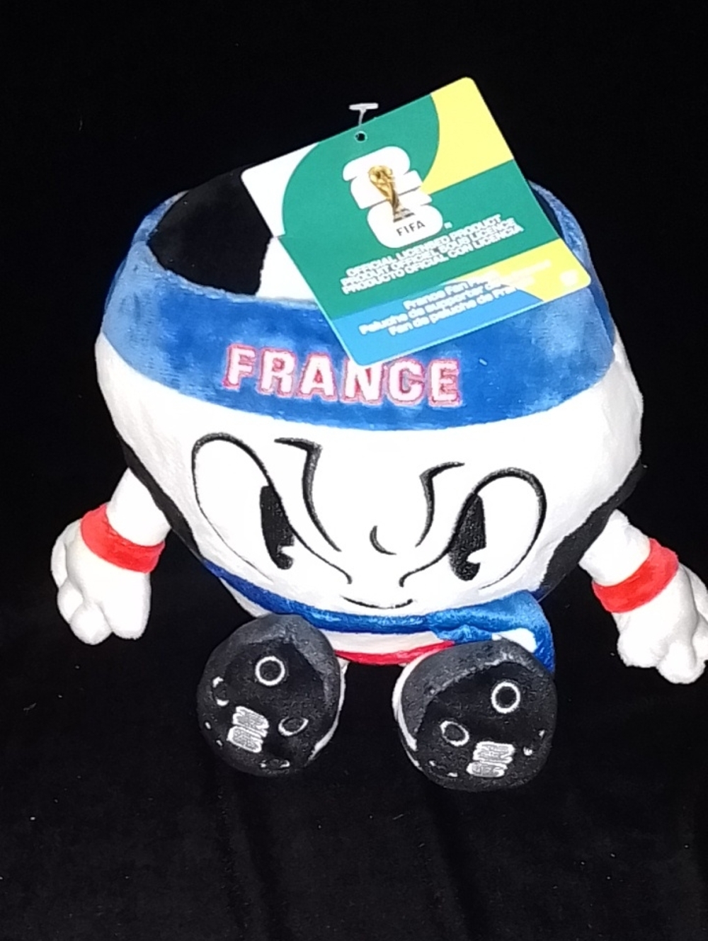 FIFA France Soccer Ball Plush Toy - Blue, White, Red